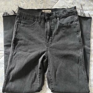 Madewell Stovepipe Washed Black Jeans